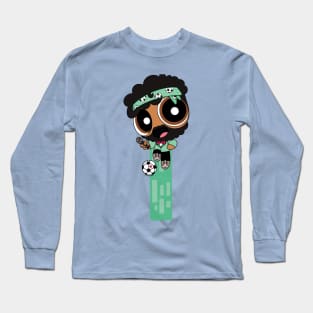 Flying Mint Power Puff WAYNE! Long Sleeve T-Shirt